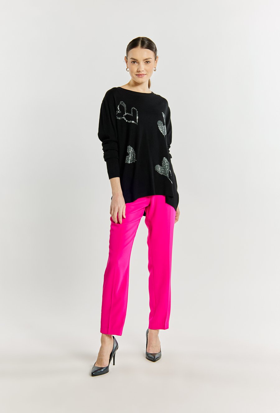 Sweter damski z dżetami