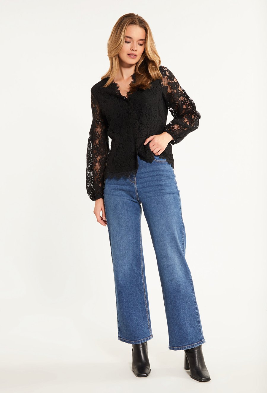 Koronkowa bluzka damska