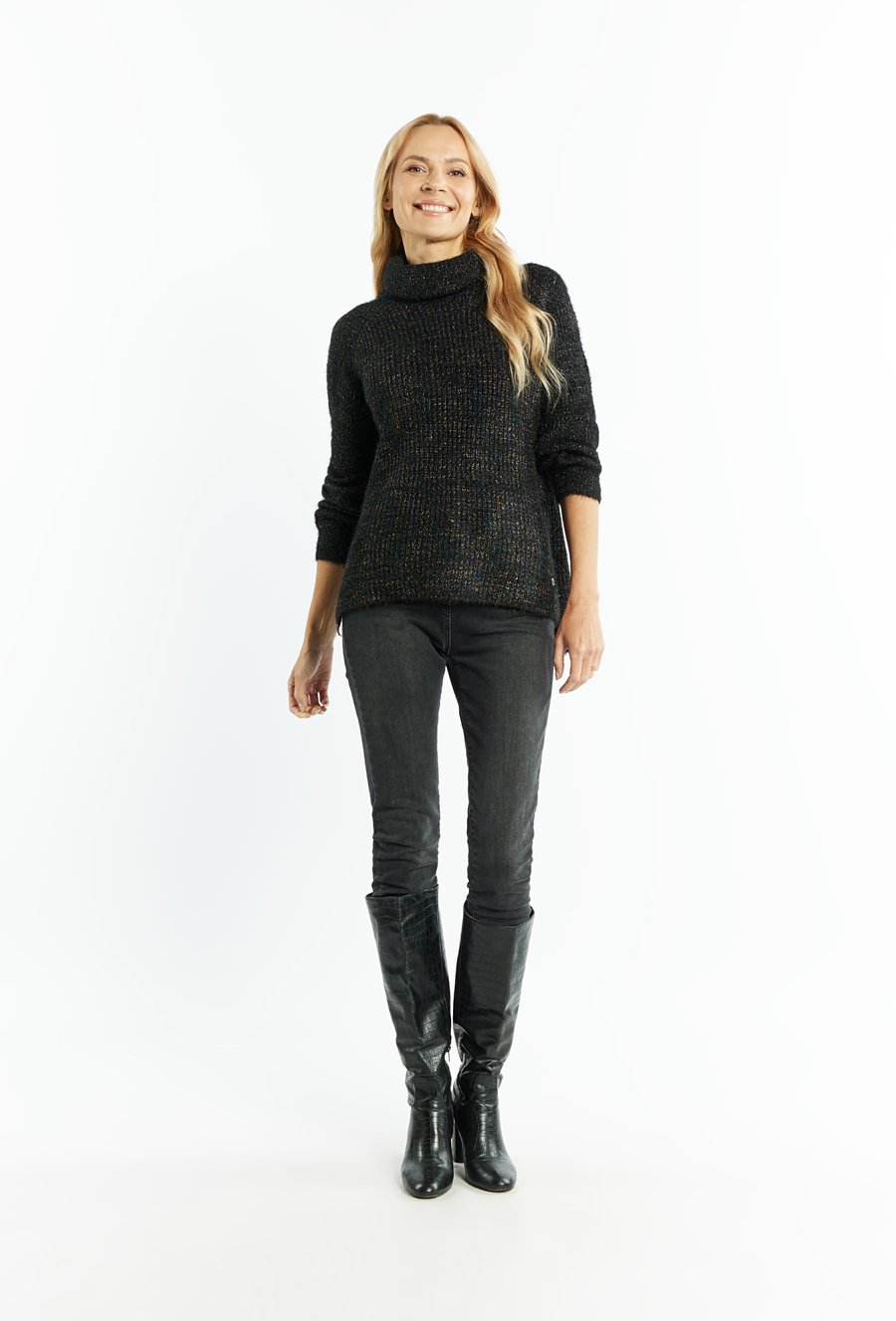 Wiskozowy golf damski