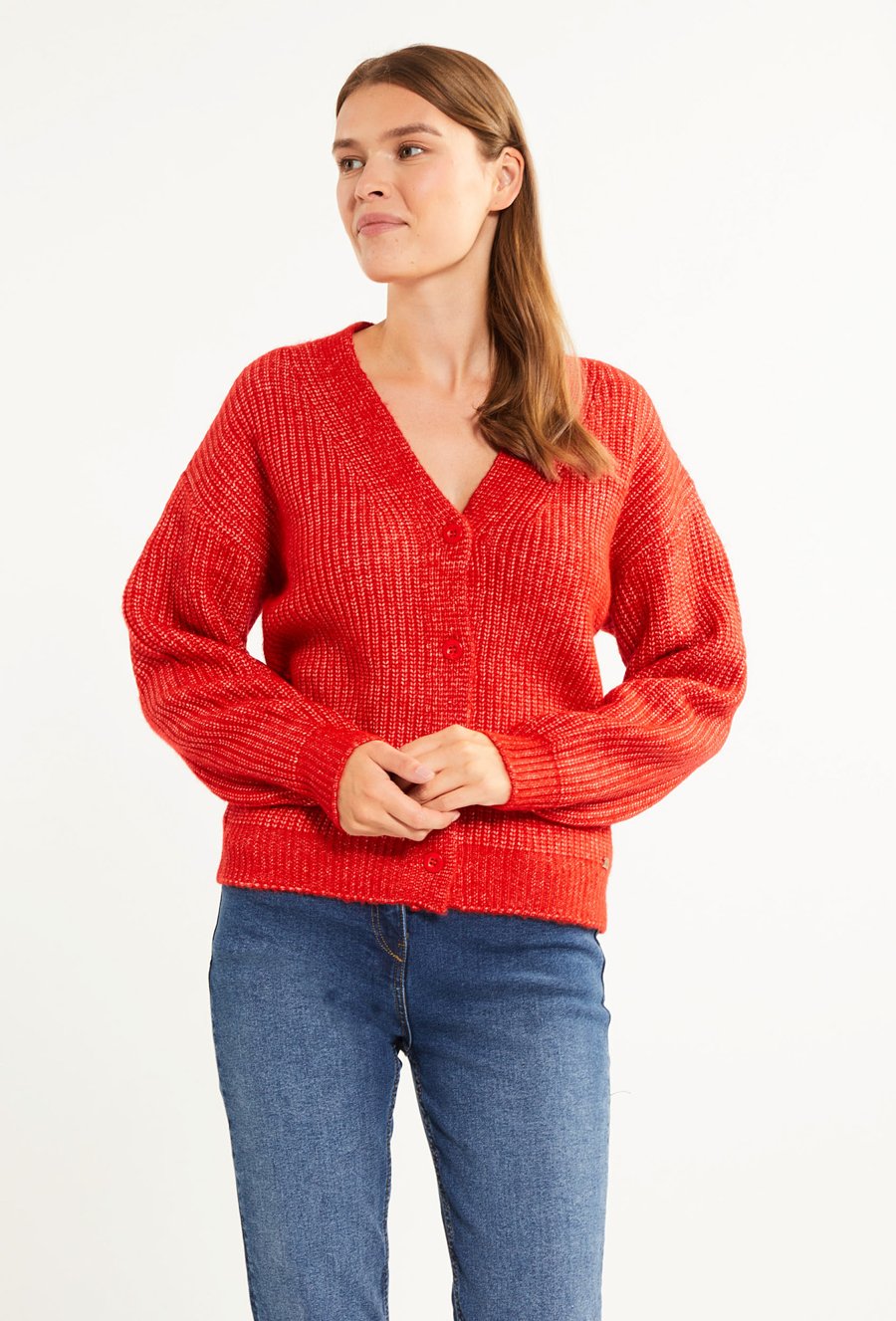 Sweter zapinany na guziki