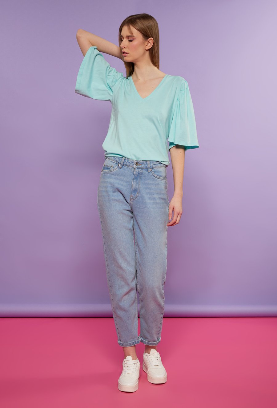 Bluzka z szerokimi rękawami