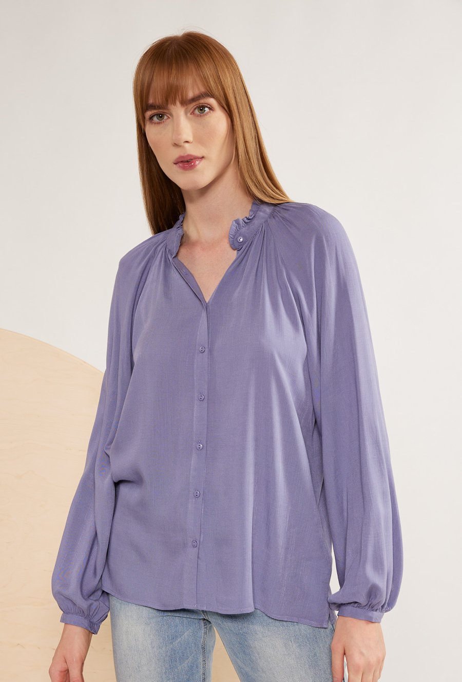 Wiskozowa koszula ze st&oacute;jką