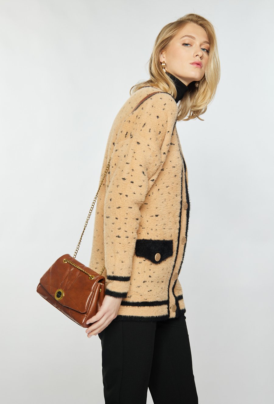 Mała torba damska z pikowaniem