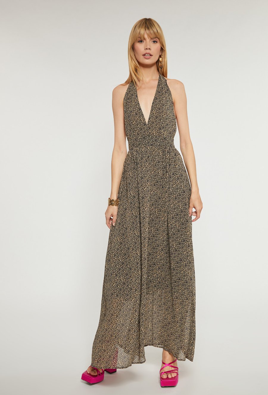 Sukienka z wiązaniem na plecach