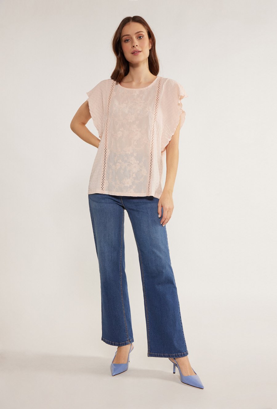 Bluzka damska z falbaną