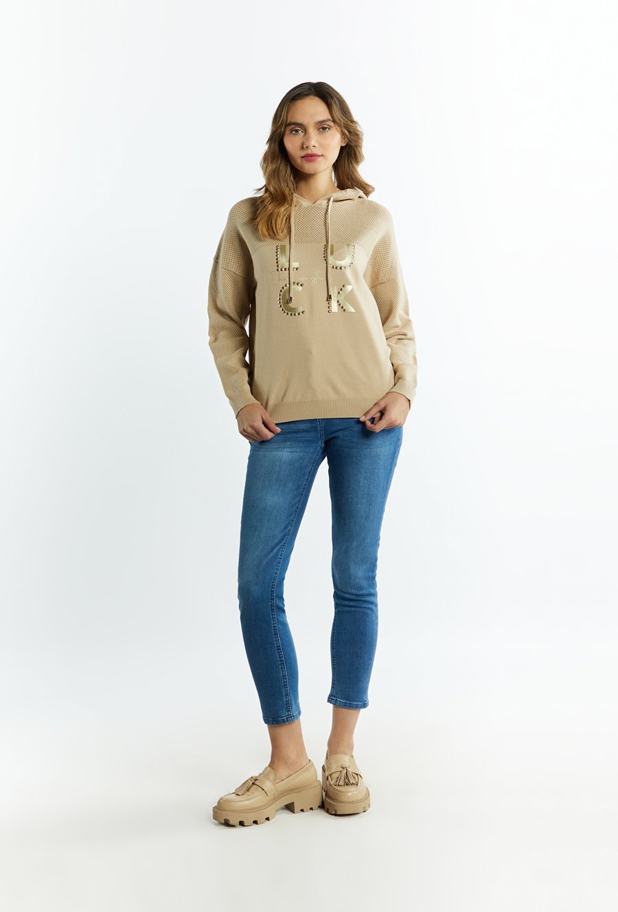 Swetrowa bluza damska