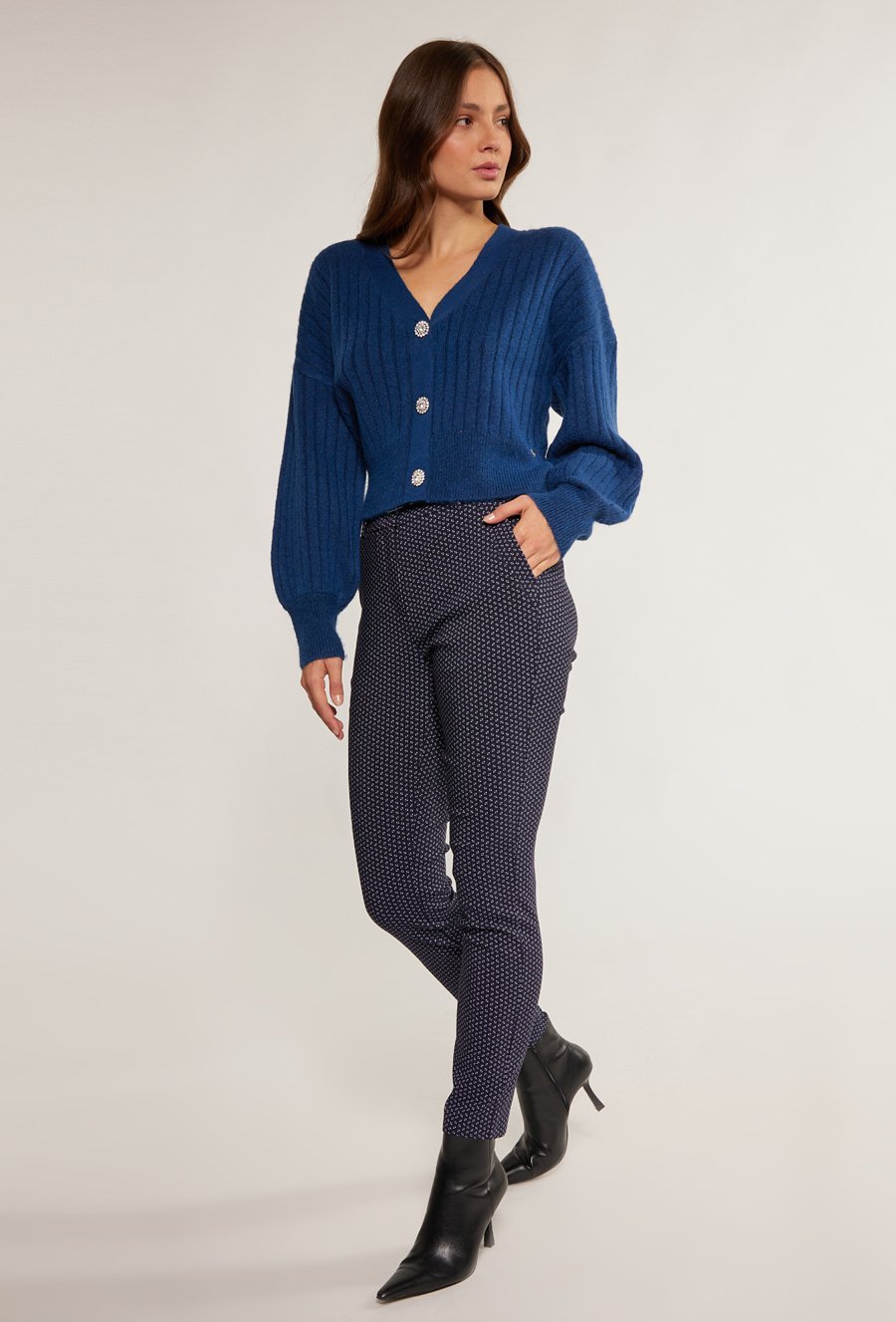 Eleganckie spodnie z wzorem