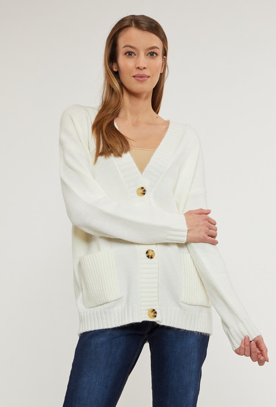 Sweter damski zapinany na guziki