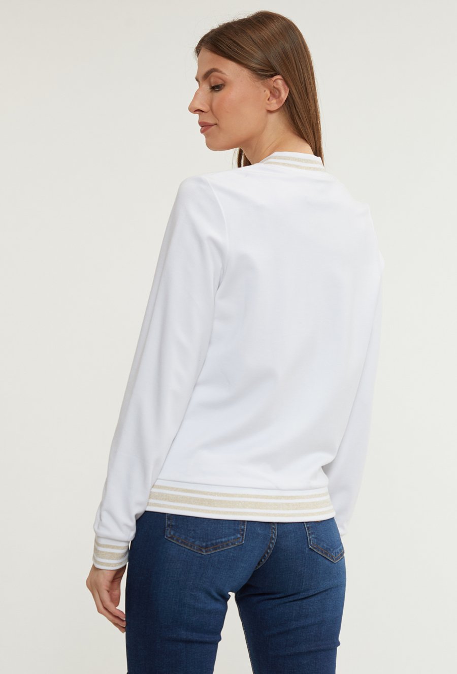 Dzianinowy żakiet damski