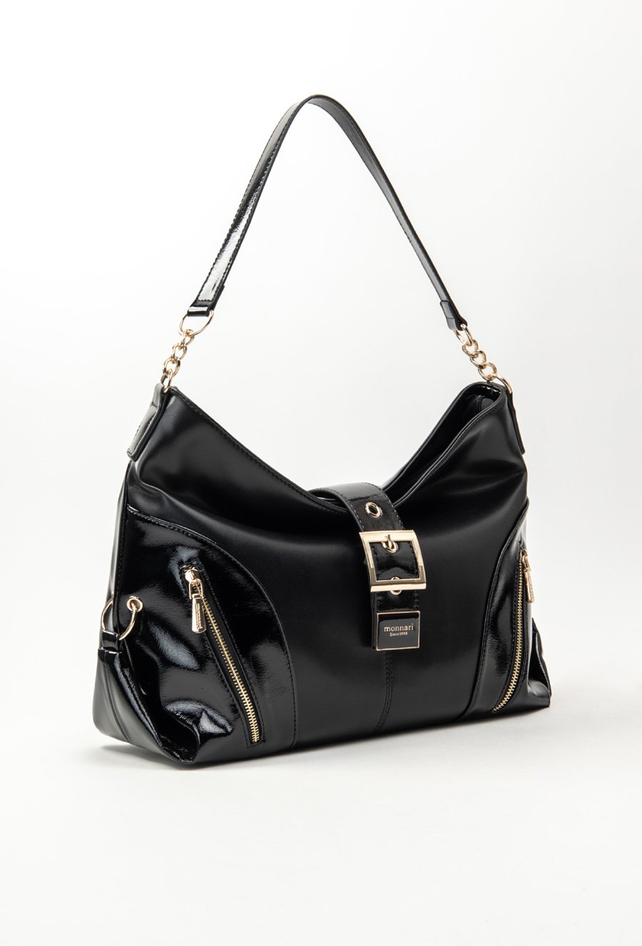 Duży shopper z wzorzystym panelem