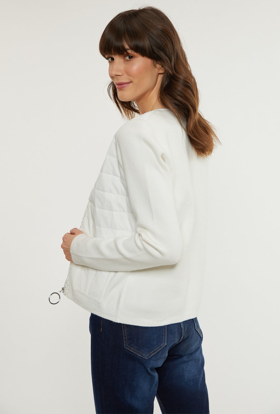 Rozpinany sweter damski