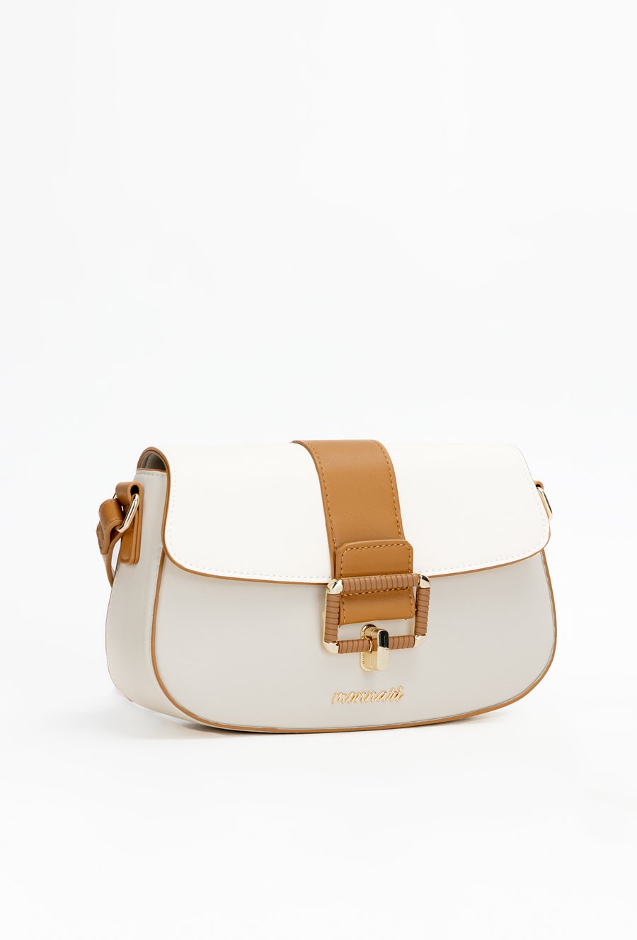 Kuferek damski z ciekawym zapięciem