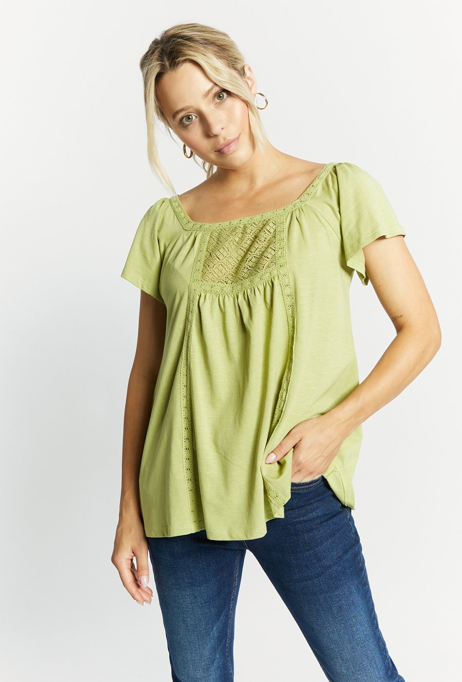 Bawełniana bluzka o luźnym kroju