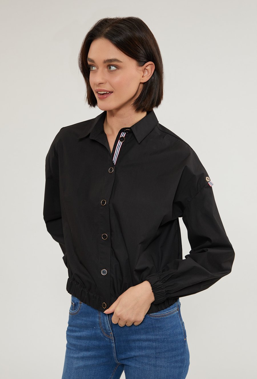 Koszulowa bluzka damska