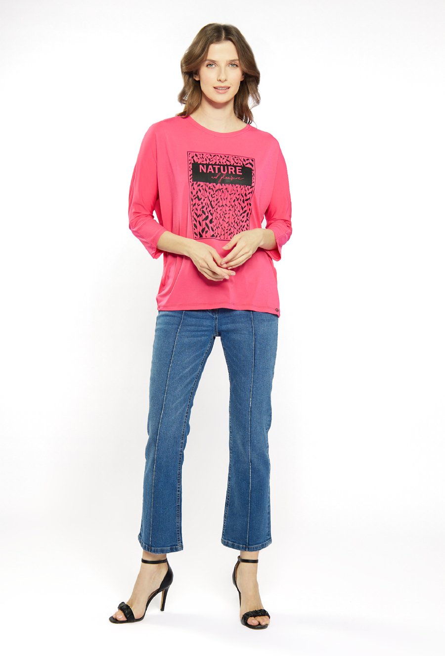 T-shirt damski z wzorem