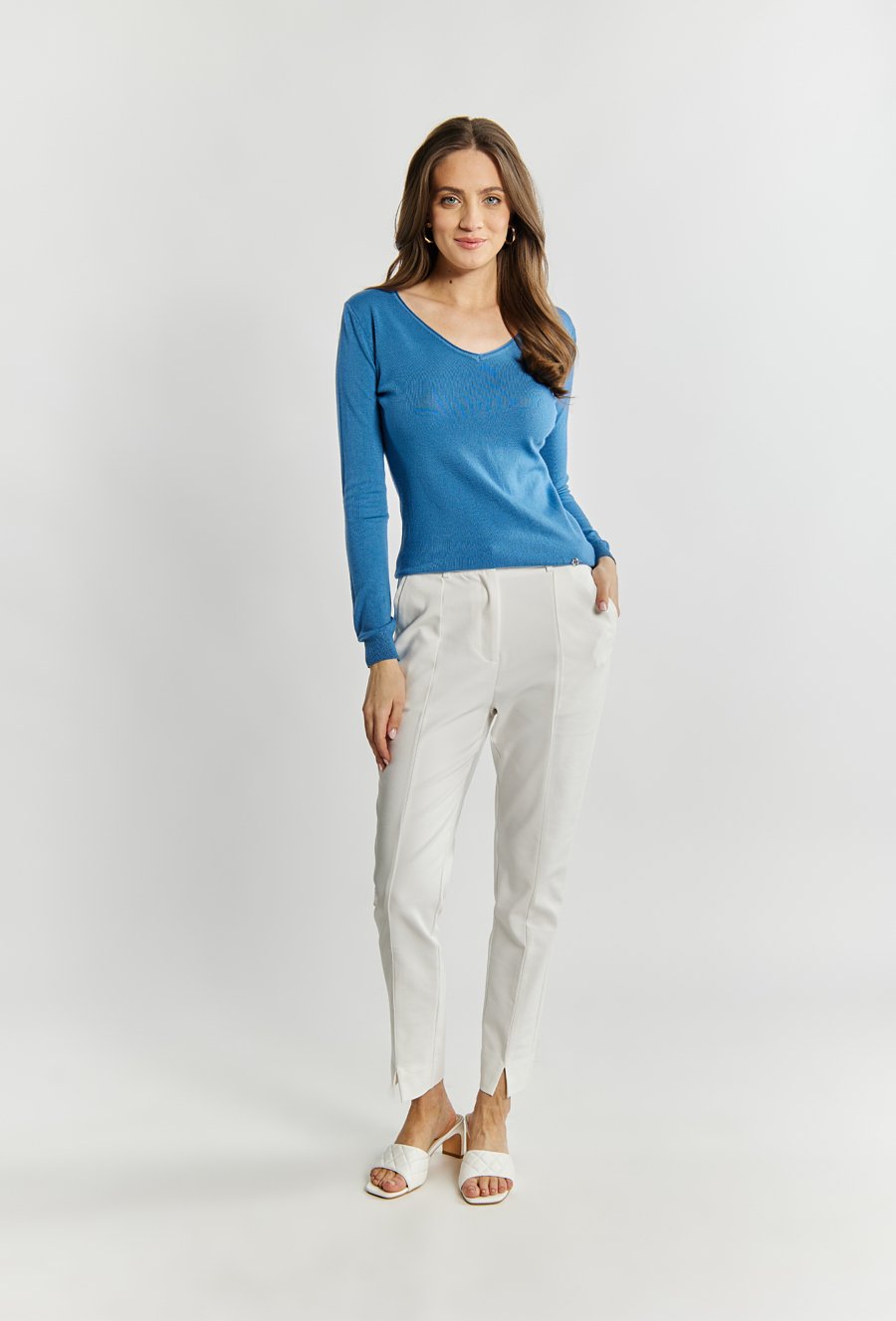 Wiskozowy sweter damski