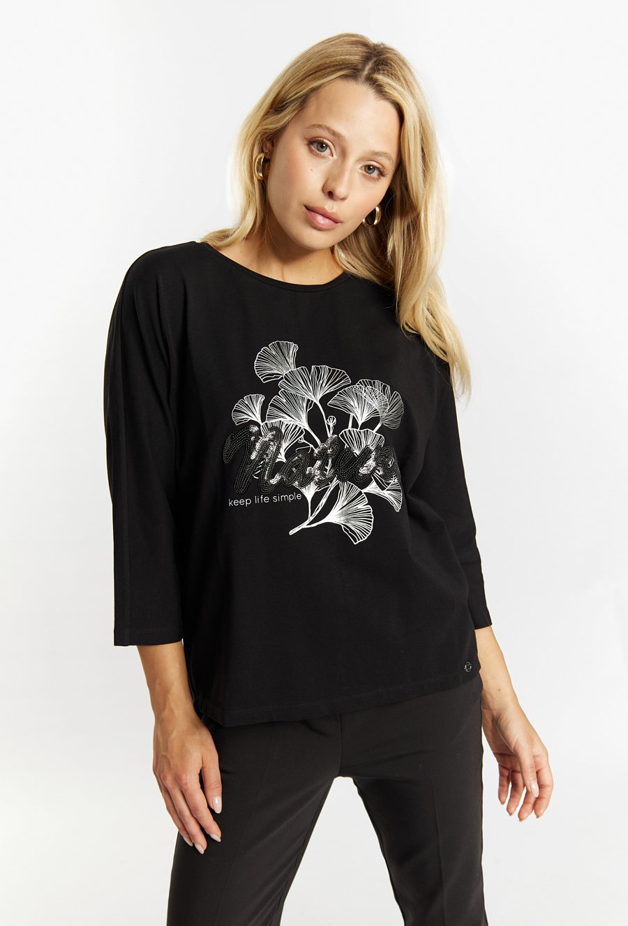 T-shirt damski z wzorem