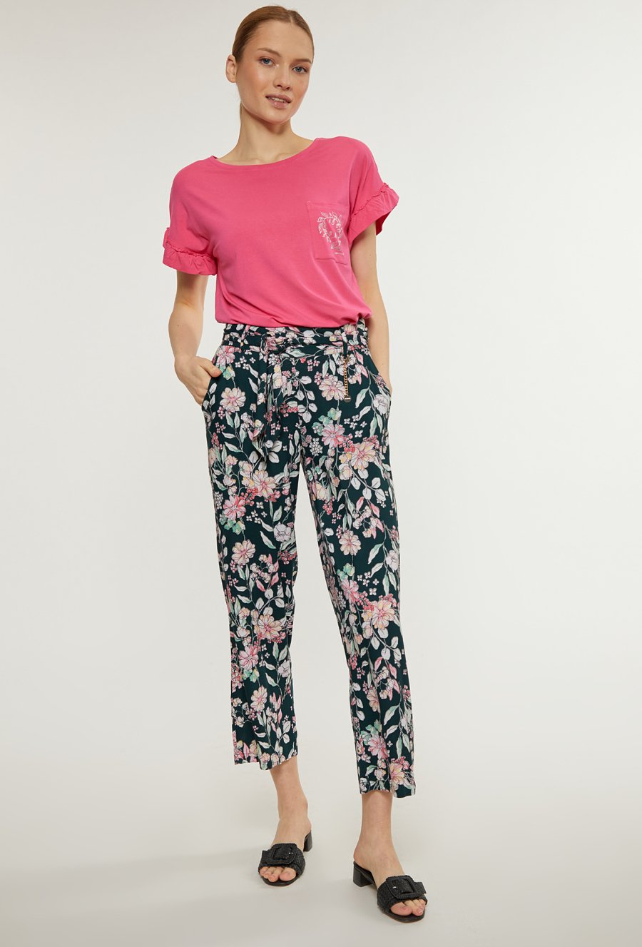 Wzorzyste spodnie damskie