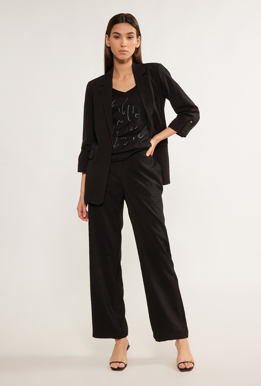 Bawełniany t-shirt z napisem