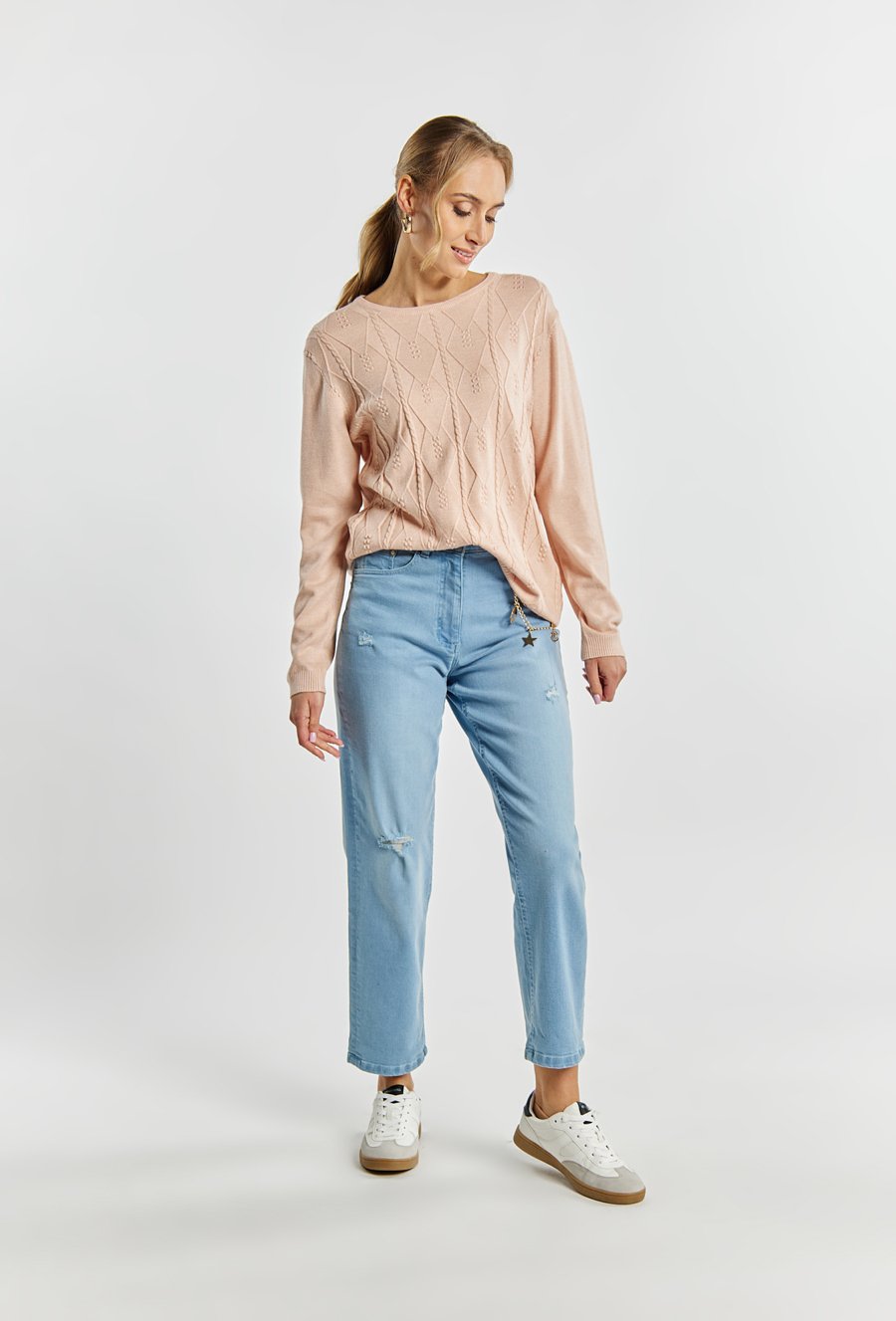 Wiskozowy sweter damski