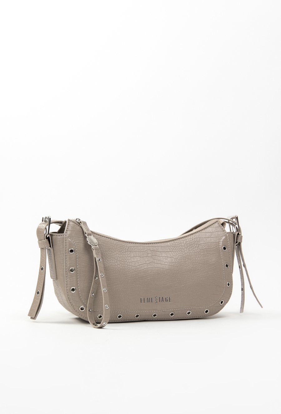 Wizytowa torba z krokodylim wzorem