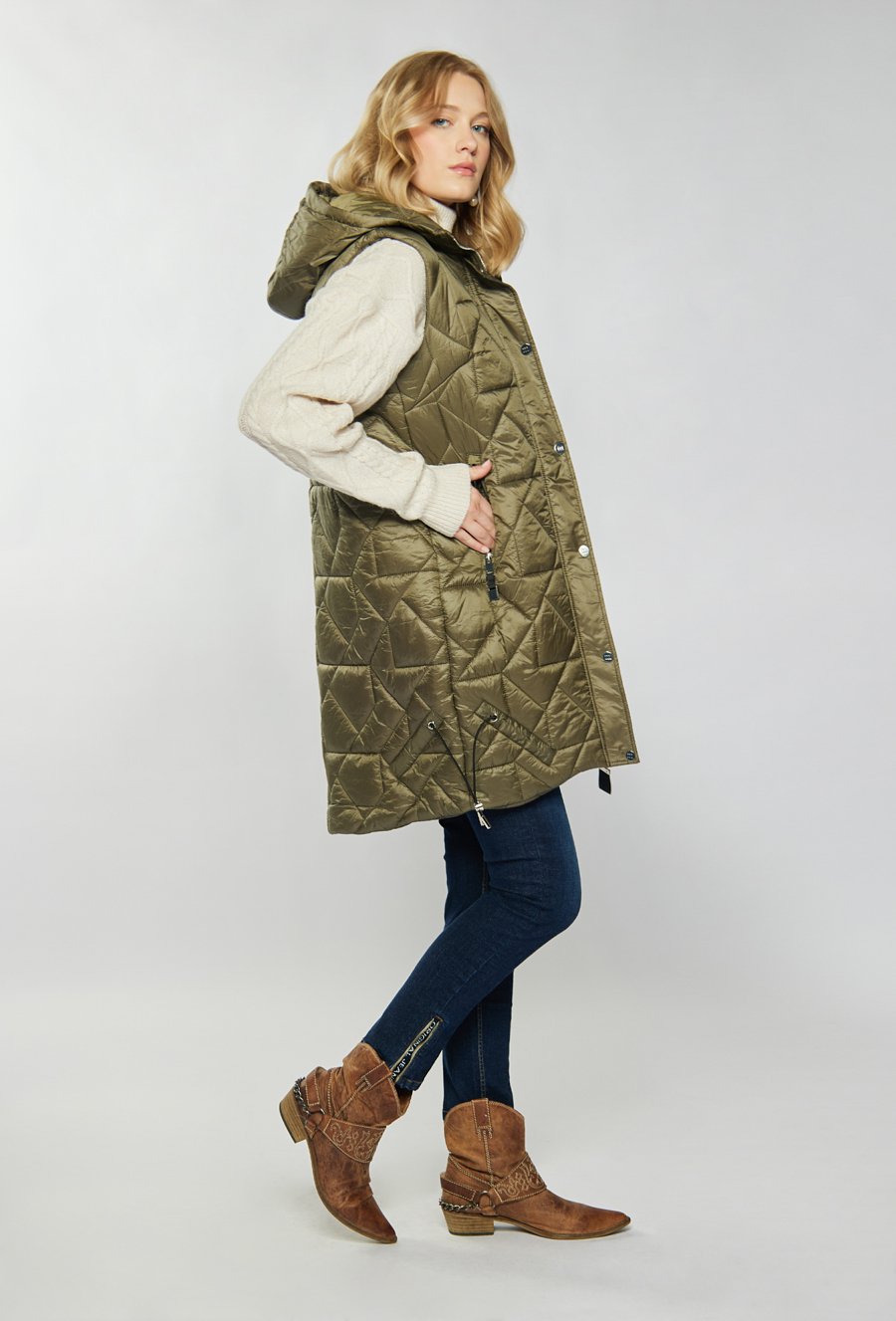 Pikowana kamizelka damska