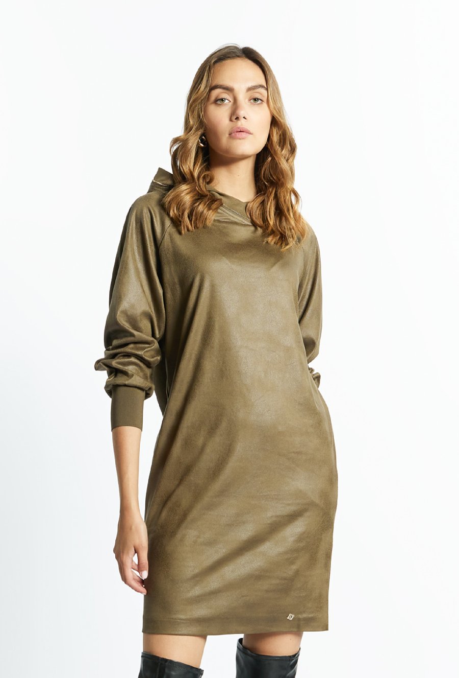 Sukienka damska z kapturem