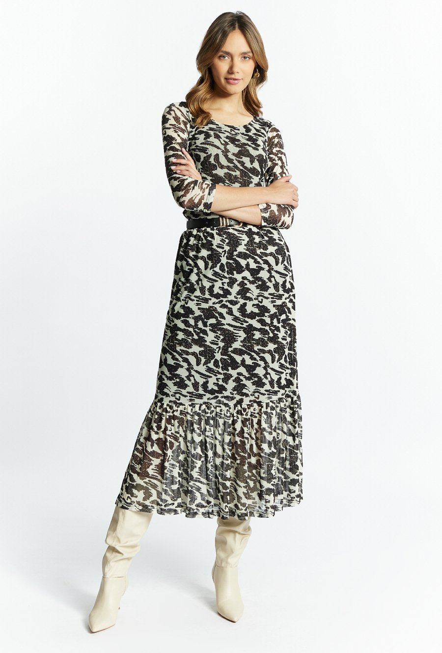 Wzorzysta bluzka damska