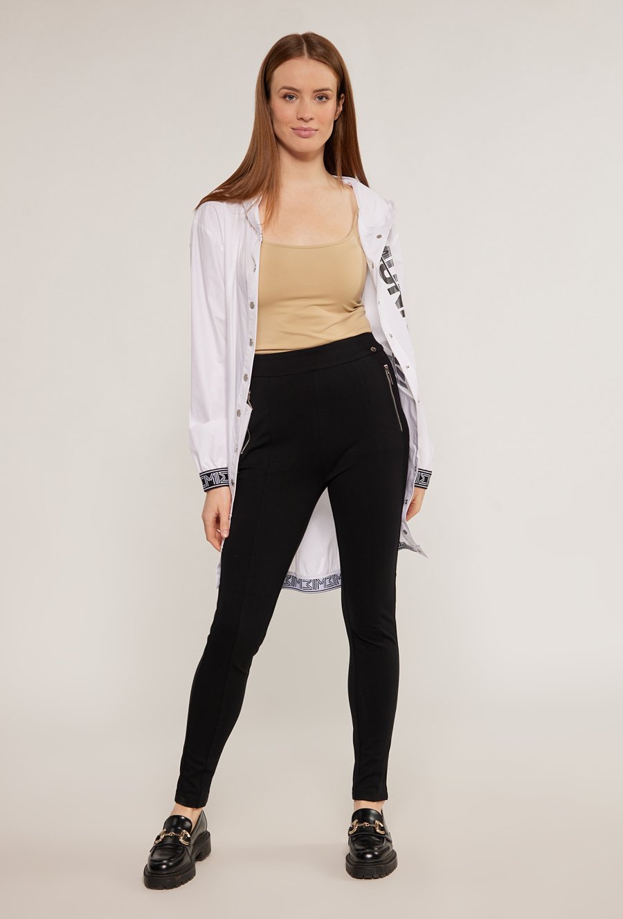 Legginsy z ozdobnymi suwakami