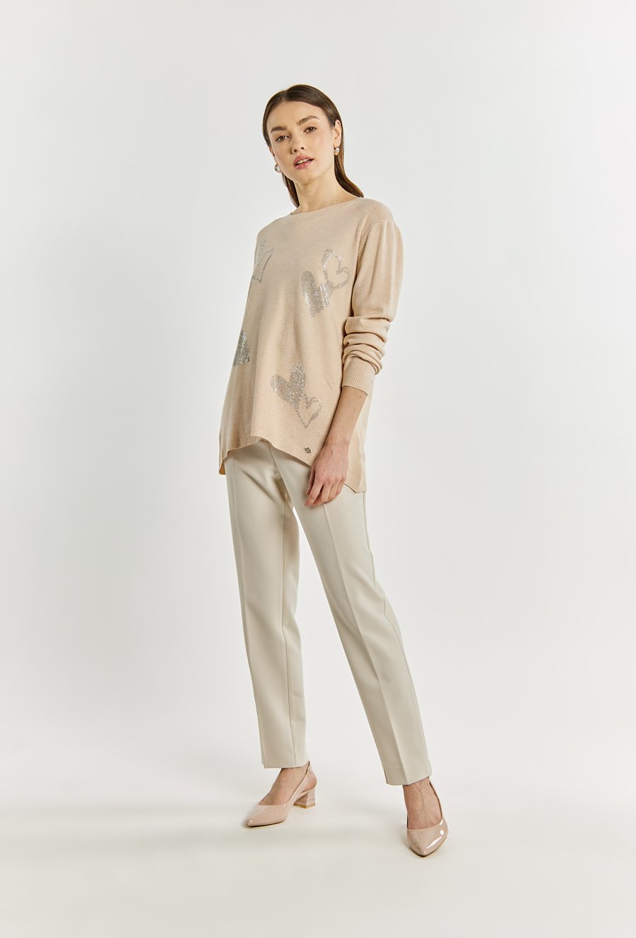 Sweter damski z dżetami