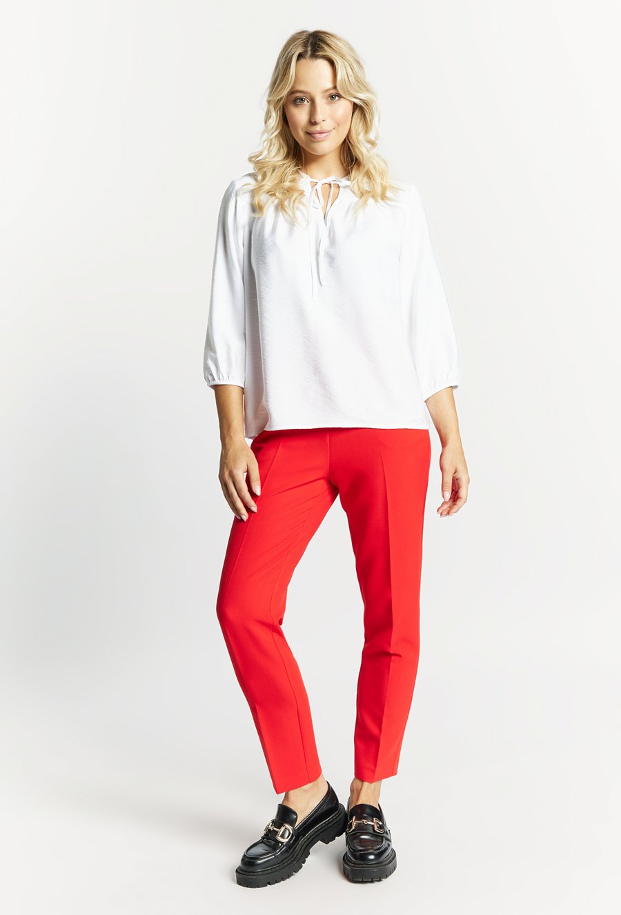 Bluzka damska z wiązaniem