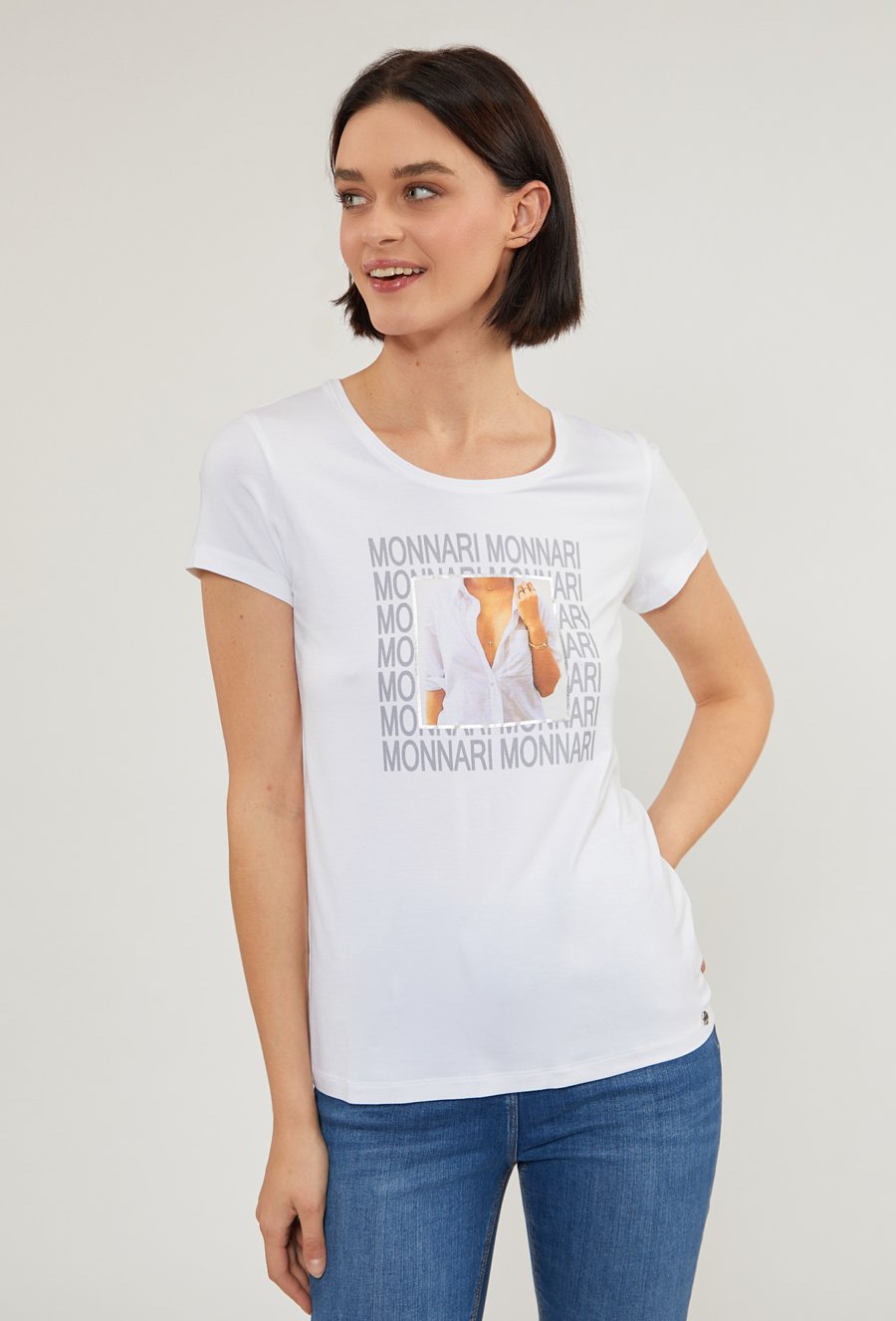 Wiskozowy t-shirt damski