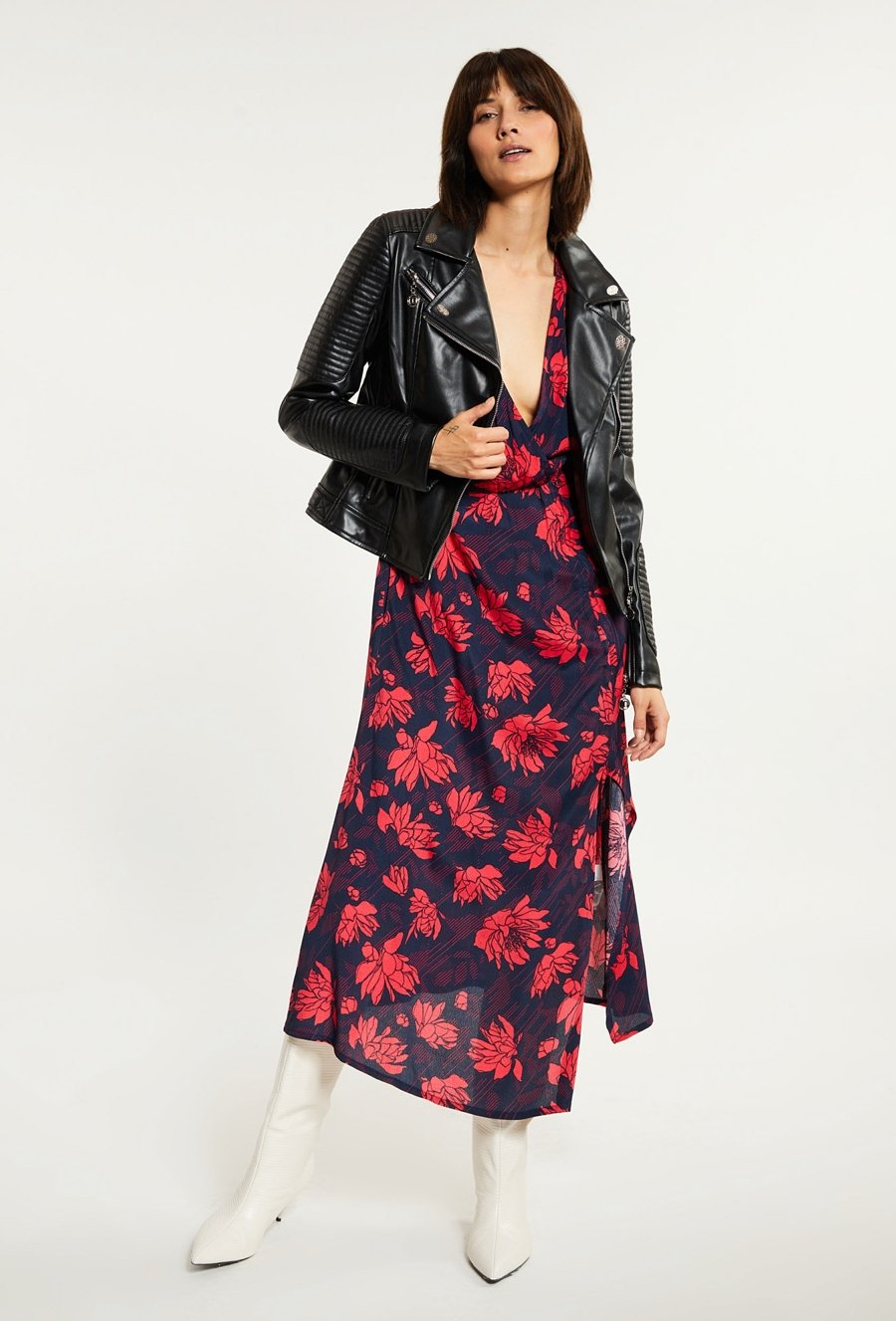 Ramoneska z pikowaniem na rękawach