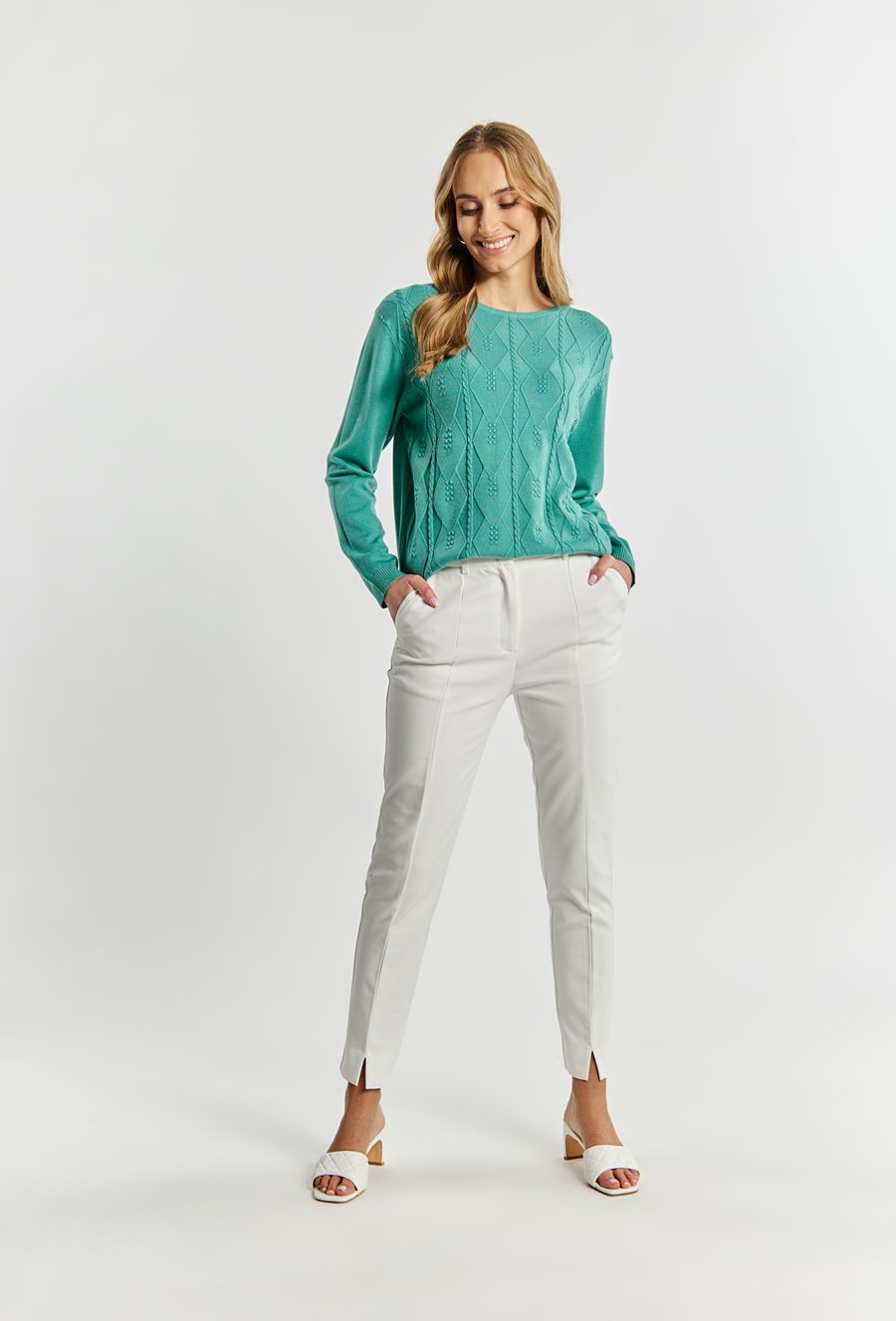 Wiskozowy sweter damski