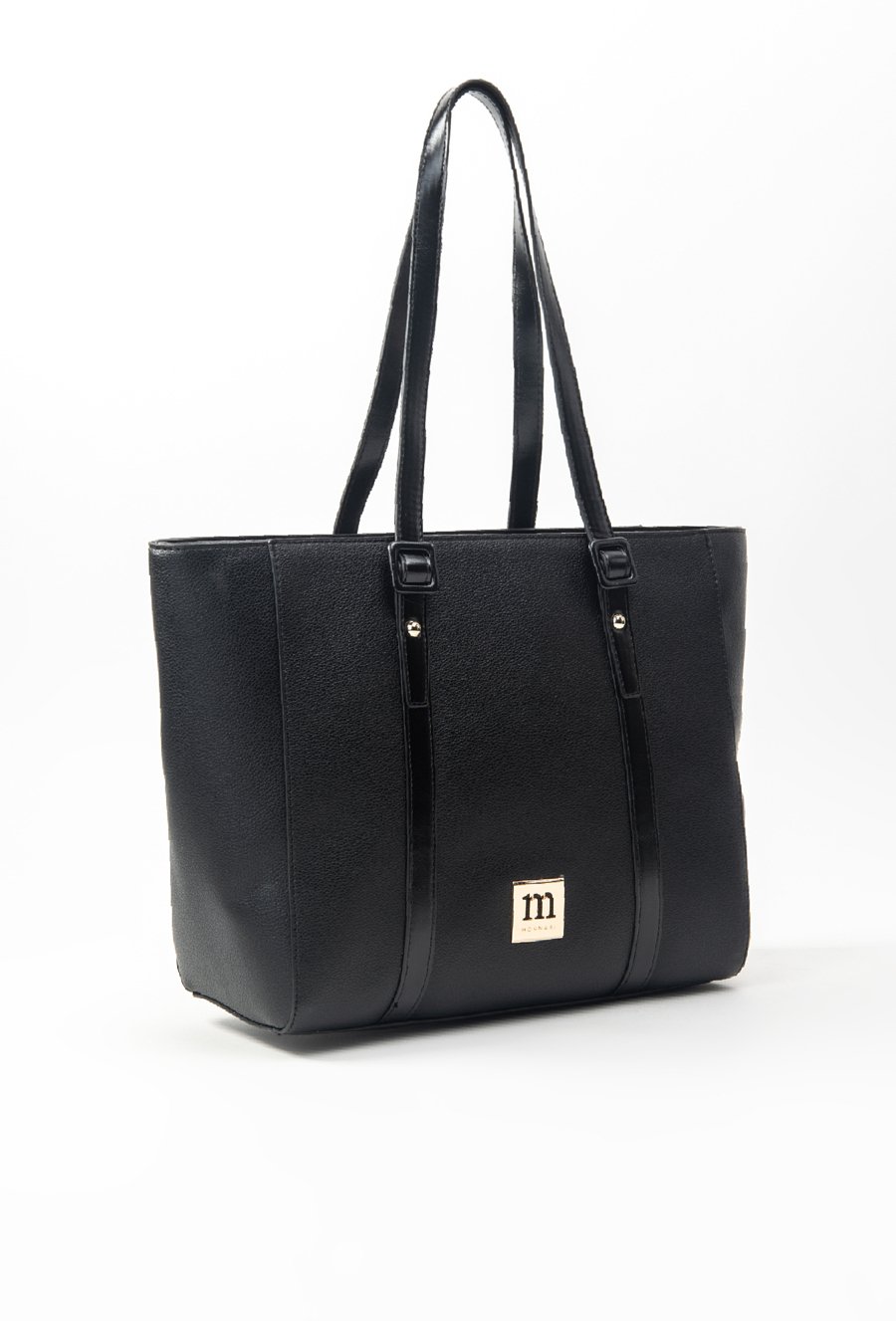 Shopperka damska z ozdobnymi paskami