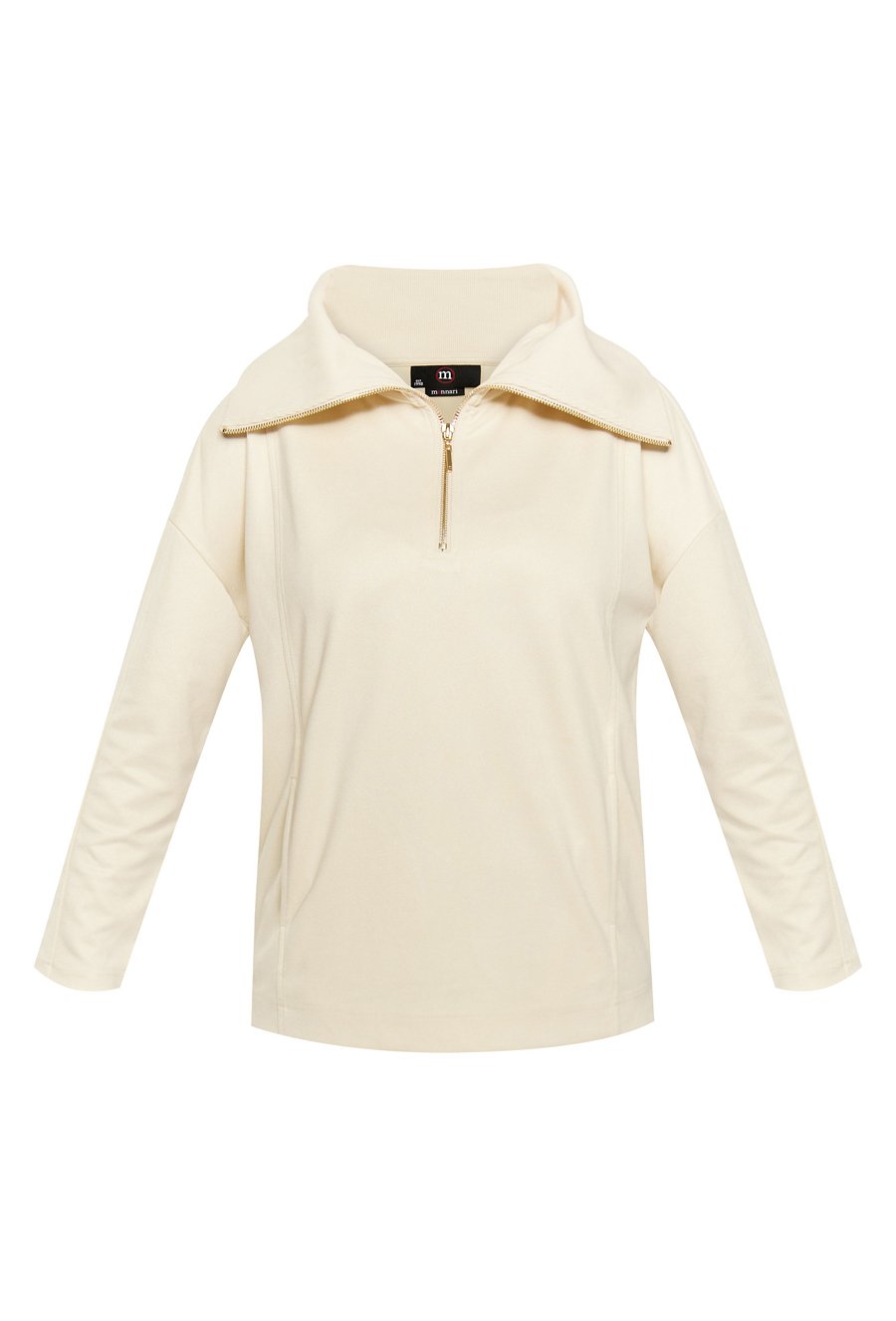 Bluza damska z wysokim kołnierzem