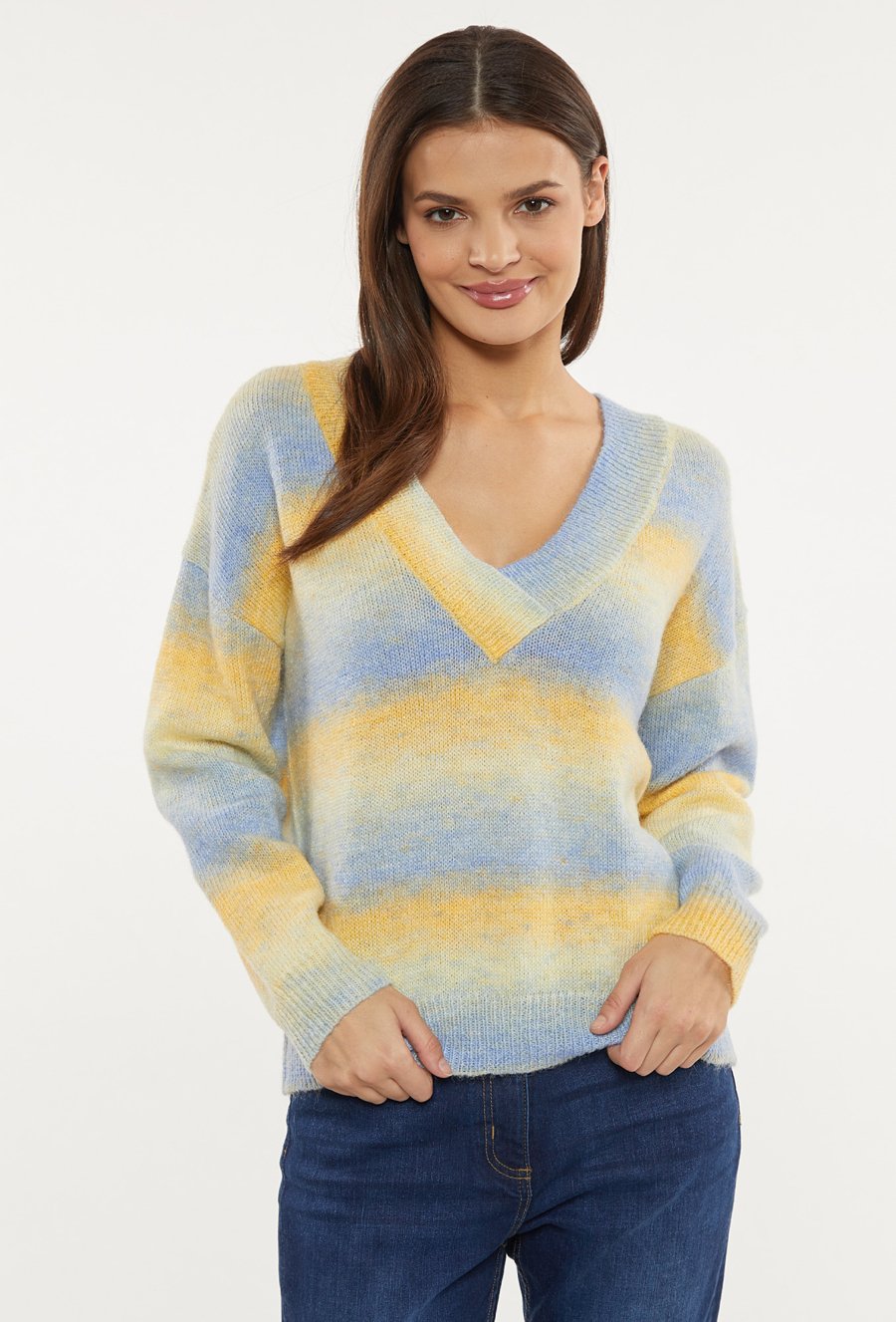 Sweter damski w pastelowe kolory