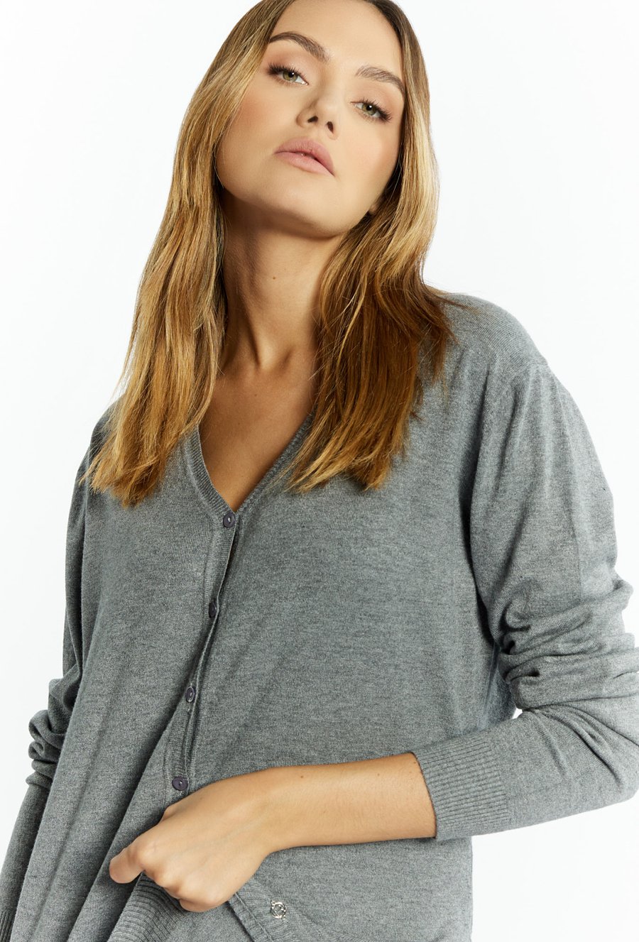 Sweter damski zapinany na guziki