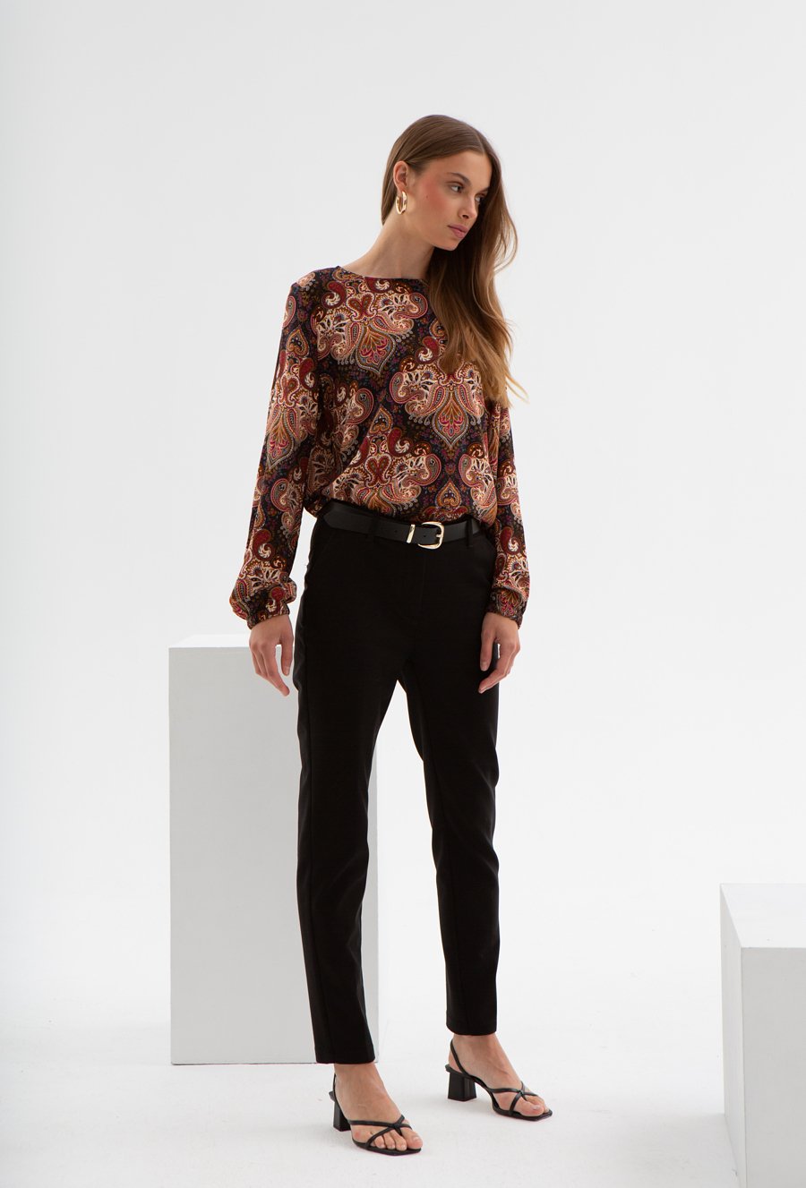 Wiskozowa bluzka w paisley