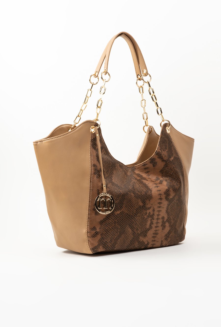 Torba damska typu worek z wzorem