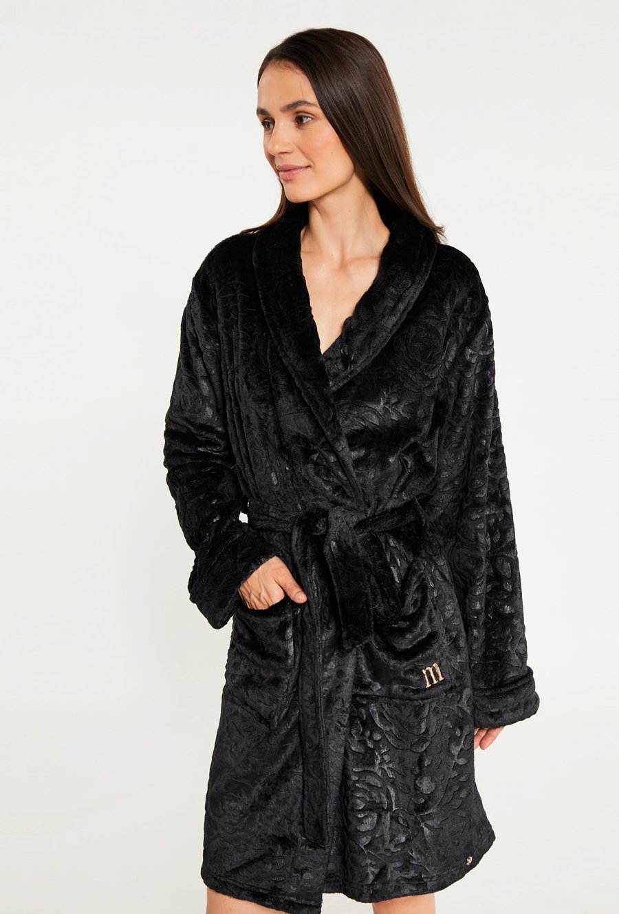 Szlafrok damski z wzorem