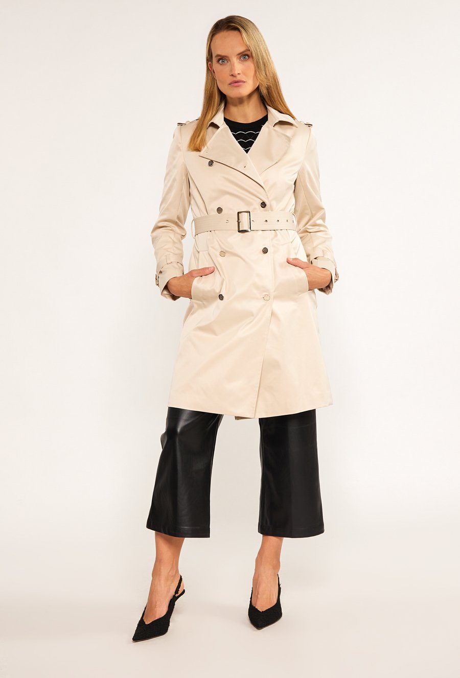 Klasyczny trencz damski