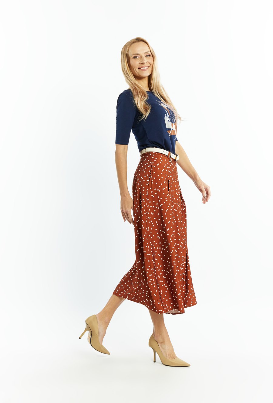 Rozkloszowana sp&oacute;dnica damska