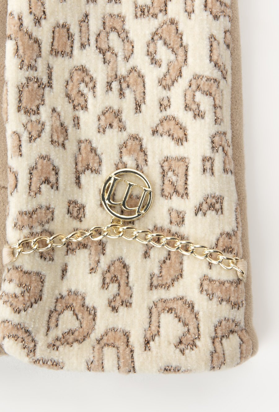 Rękawiczki z połyskującym wzorem