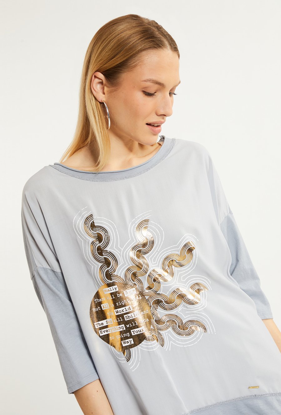 Bluzka damska z dłuższym tyłem