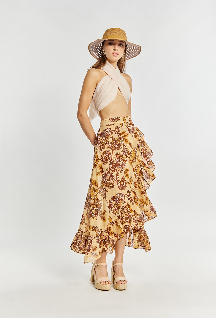 Pareo damskie w formie sp&oacute;dnicy