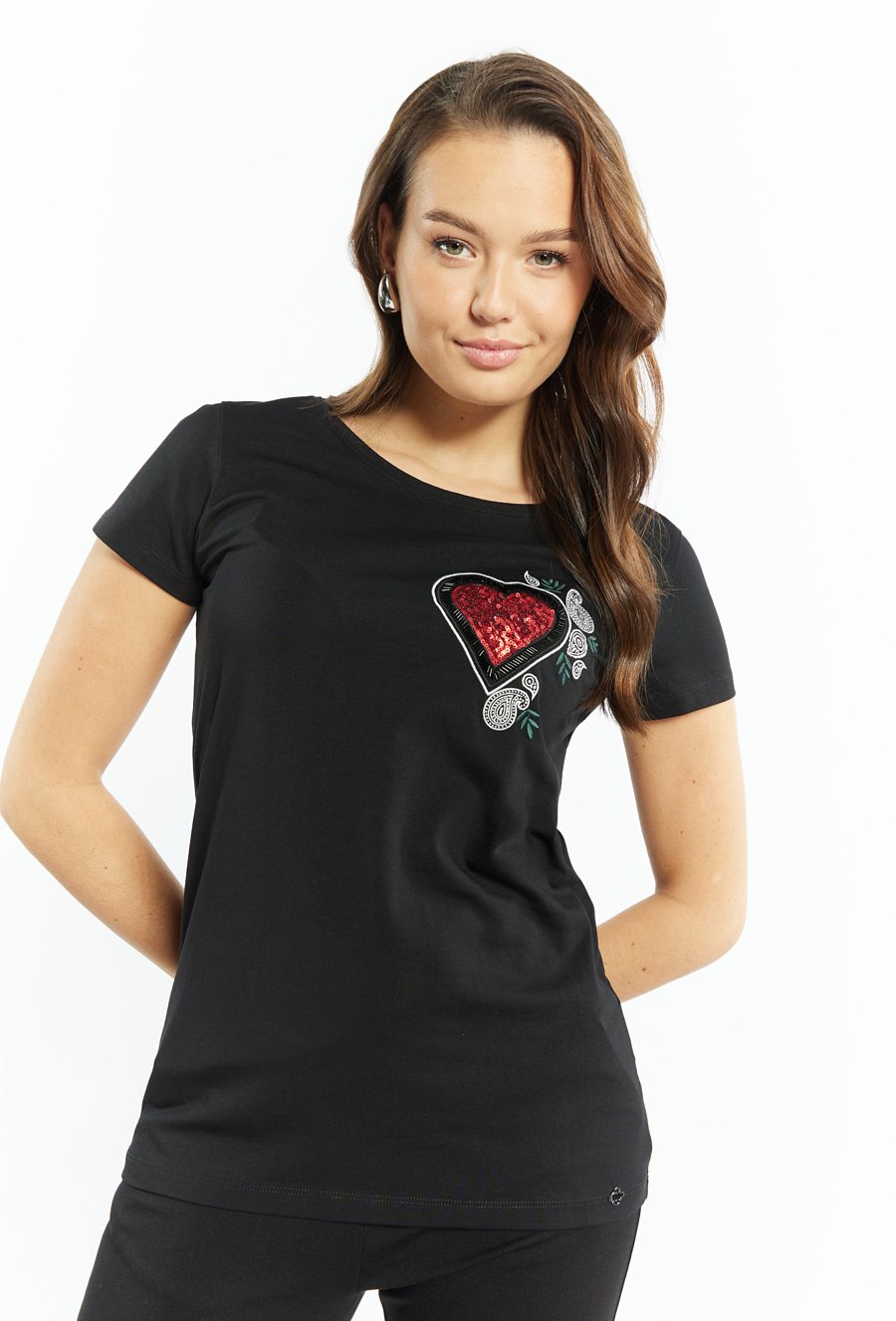 T-shirt damski z kr&oacute;tkim rękawem