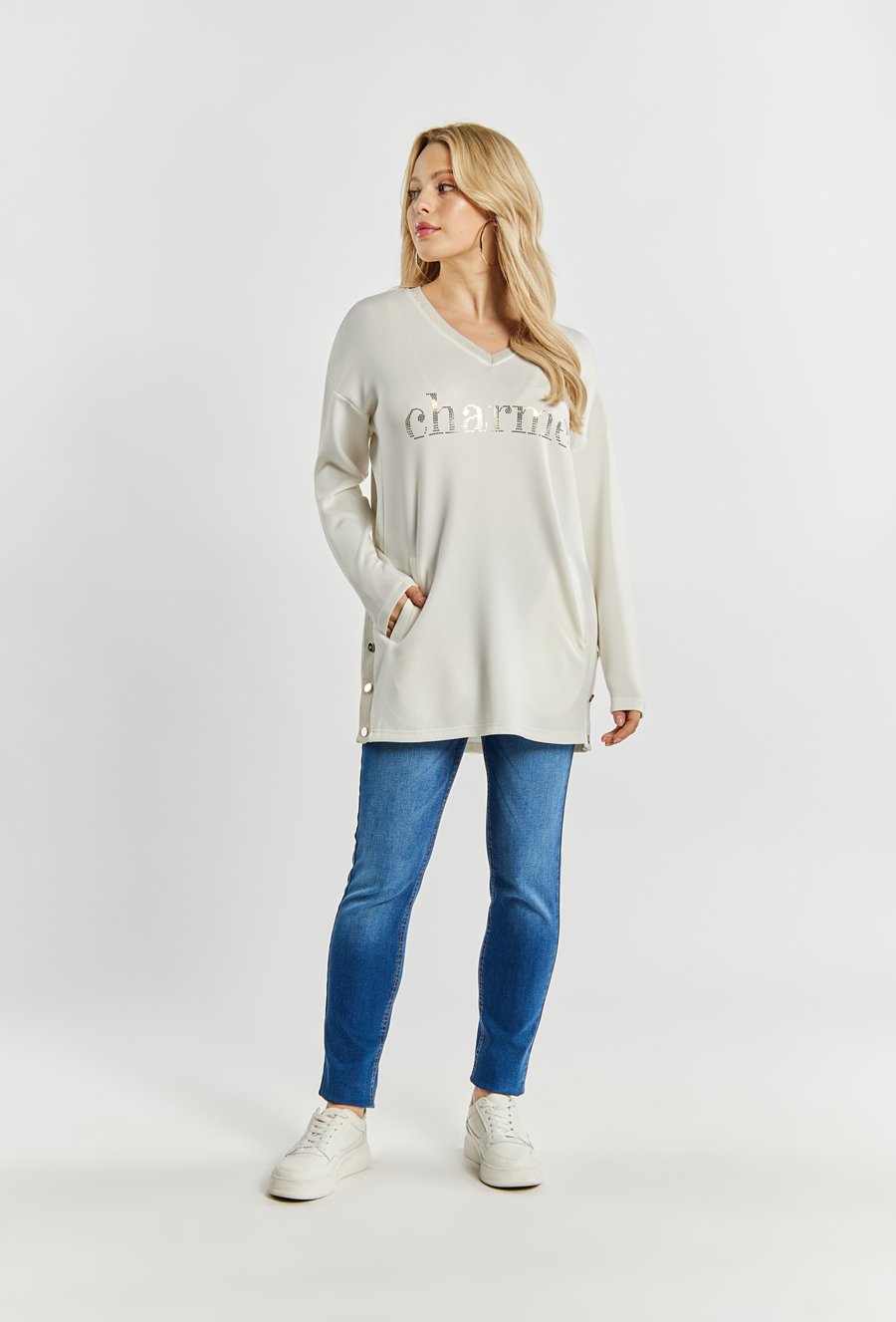 Bluza damska w serek