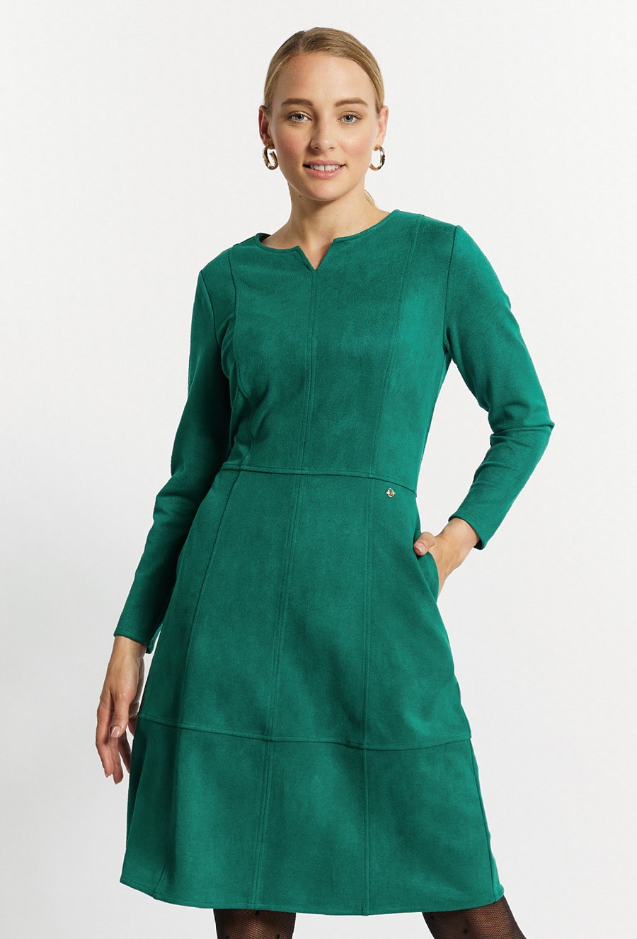 Sukienka z imitacji zamszu