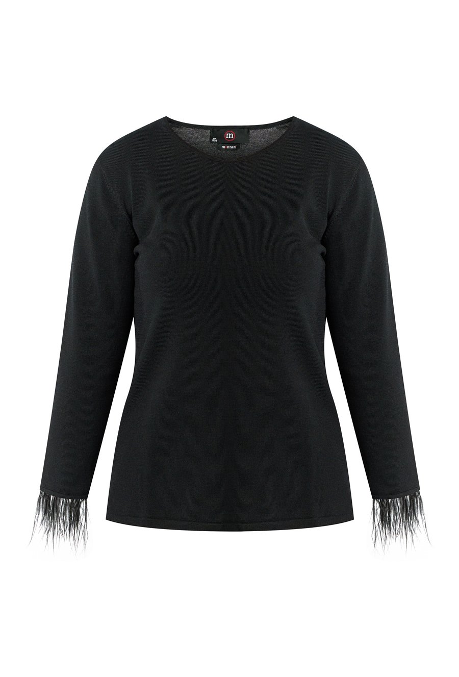 Sweter damski z ozdobnymi mankietami